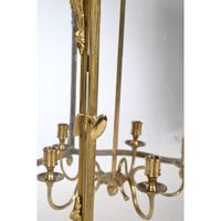 PAIRE DE LANTERNES DANS LE GOUT LOUIS XV en bronze doré. (photo 3)