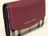 Portefeuille en cuir à motif Burberry