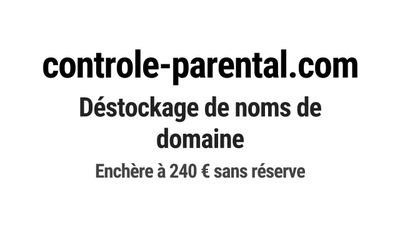 Nom de domaine controle-parental.