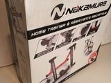 boxed box of a bike trainer with instructions on it on a table