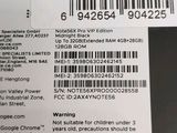 the back of a cell phone with a bar code on it