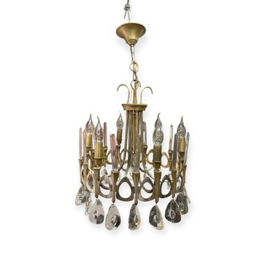 Gaetano SCOLARI Suspension ronde modèle Ovali en métal chrom…