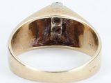 a close up of a ring with a stone in it