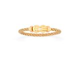 a gold ring with a knot and a knot on it
