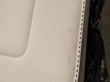 a close up view of a seat in a car