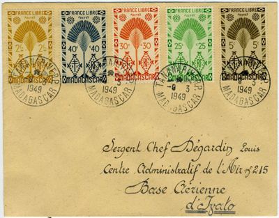 an old postcard with a picture of a bunch of stamps on it