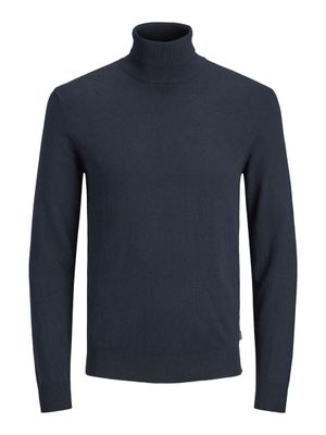 JACK & JONES - Pull col roulé en maille - Navy Blazer - Tail…