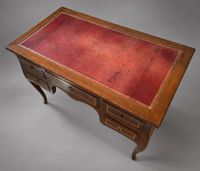 BUREAU en bois de placage et marqueterie toutes faces ouvran… (photo 3)
