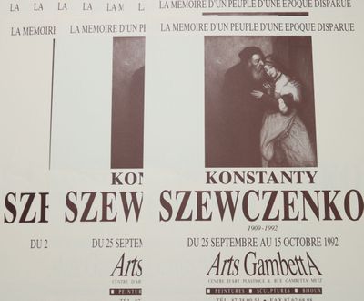 une affiche sur laquelle figurent un homme et une femme
