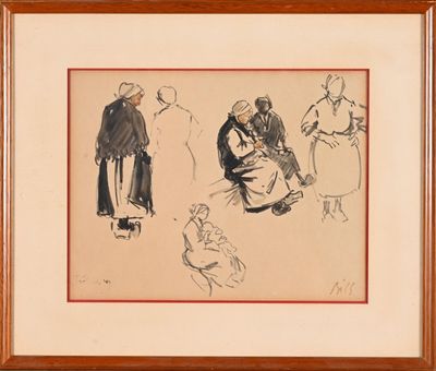 an image of a drawing of a man and a woman standing next to each other