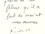 handwriting on a piece of paper with a handwritten message