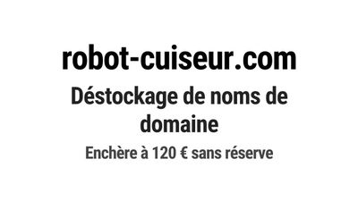 Nom de domaine robot-cuiseur.com.