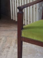 FAUTEUIL en acajou et placage d'acajou, pieds glaive. (photo 4)