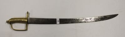 Sabre modèle 1767 de grenadier, monture laiton à une branche…