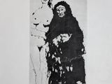 an old black and white photo of a woman and a child