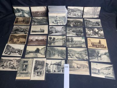 a lot of old postcards that are on the table