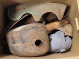 a box full of old items that are in it