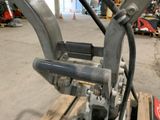 a close up view of a machine in a warehouse