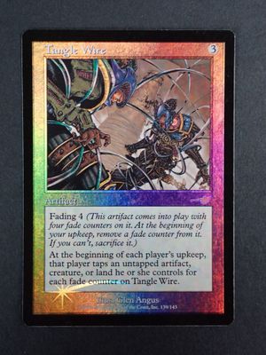 a close up of a card with a picture of a knight on it