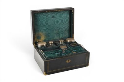 a black box with a set of silverware in it
