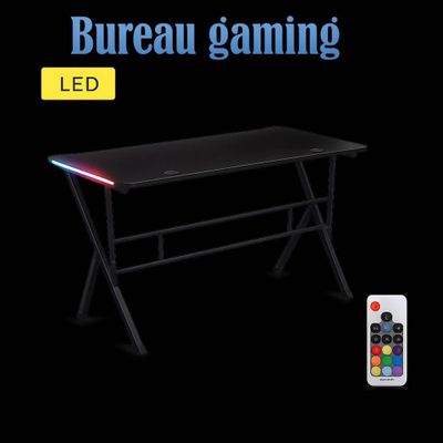 Table de jeu « Bureauau » avec éclairage LED et télécommande