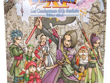 Jeu de cartes Dragon Quest, avec la boîte ouverte et la carte posée devant