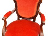 an image of a red chair on a white background