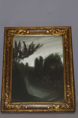 une image représentant un tableau accroché au mur à côté d'un miroir