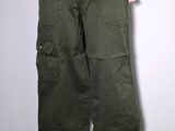 an image of a mannequin mannequin wearing a pair of army green cargo pants