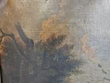 a picture of a painting of a man on a horse