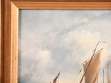 a picture of a painting of a sailboat in the water