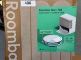 a cardboard box with a picture of a roomba on it