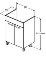 Meuble sous-vasque IDEAL STANDARD TEMPO, référence E0567TI, … (photo 3)