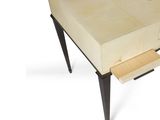 an image of a table with a drawer underneath it