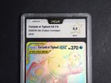 a close up of a pokemon trading card with a pokemon character on it