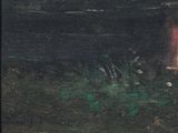 a painting of a fire hydrant in the dark