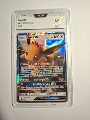 "COLLECTION-POKÉMON-CARTE : ÉVOLI GX (gradée PCA 9,5)
