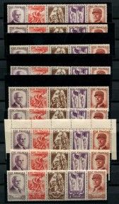 une collection de timbres de différents pays représentant un homme