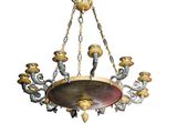 an image of a chandelier hanging from a ceiling