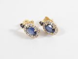 an image of a pair of sapphire and diamond earrings