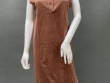 an image of a mannequin wearing a brown dress
