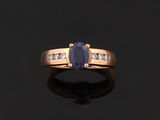 a sapphire and diamond ring