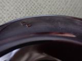 a close up view of a pair of shoes on a chair