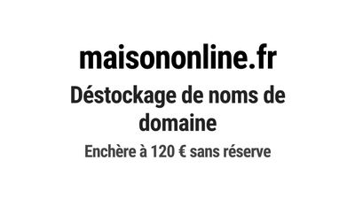 Nom de domaine maisononline.fr.