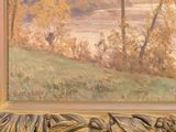 a picture of a painting on the wall of a room