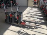 Il y a de nombreux modèles différents de diables électriques dans ce garage
