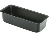 une image représentant un moule à pain rectangulaire noir sur fond blanc
