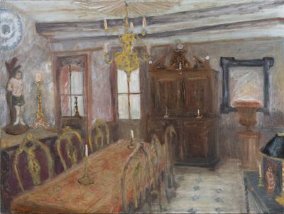 Hervé THIBAULT (né en 1944) Le salon