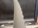 a close up of a pair of skis that are on a table