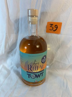 a bottle of liquor that is sitting on a table